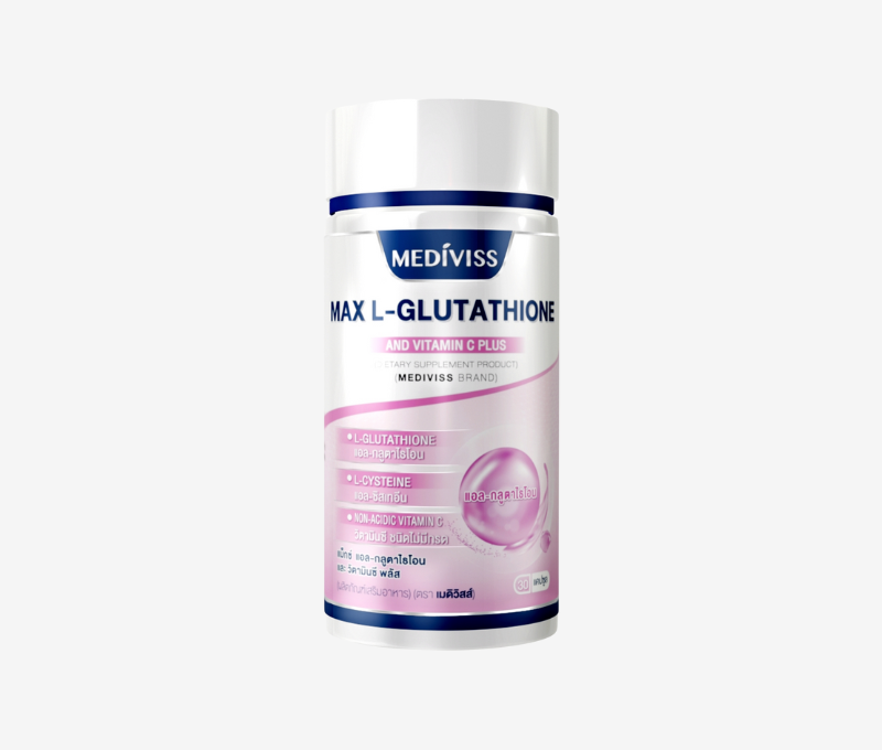 MAX L-GLUTATHIONE AND VITAMIN C PLUS แม็กซ์ แอล-กลูต้าไธโอน เเละ วิตามิน ซี พลัส